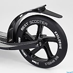 Алюмінієвий самокат з переднім амортизатором Best Scooter Червоний (11391)