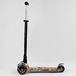Детский самокат Best Scooter Maxi A 779-1537 Черный с оранжевым