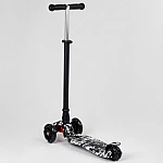 Дитячий самокат Best Scooter Maxi A 25771/779-1512 Чорно-білий