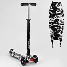Дитячий самокат Best Scooter Maxi A 25771/779-1512 Чорно-біли