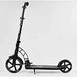 Двоколісний самокат з амортизатором Best Scooter Чорний (37681)