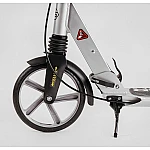 Двоколісний самокат з дисковим гальмом Best Scooter Factor BS-81766 Сріблястий