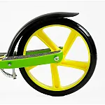 Детский двухколесный самокат с ручным тормозом Best Scooter Flash FL-20085 Зеленый