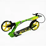 Детский двухколесный самокат с ручным тормозом Best Scooter Flash FL-20085 Зеленый