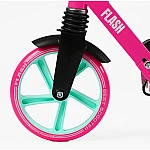 Дитячий двоколісний самокат з ручним гальмом Best Scooter Flash FL-31190 Рожевий
