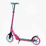 Дитячий двоколісний самокат з ручним гальмом Best Scooter Flash FL-31190 Рожевий