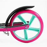 Дитячий двоколісний самокат з ручним гальмом Best Scooter Flash FL-31190 Рожевий