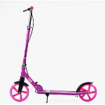 Дитячий двоколісний самокат з ручним гальмом Best Scooter Flash FL-63070 Фіолетовий