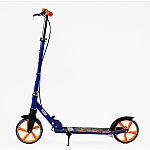 Дитячий двоколісний самокат з ручним гальмом Best Scooter Flash FL-79200 Синій