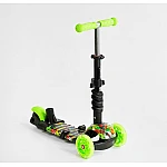 Дитячий самокат 5 в 1 Best Scooter LS-76235 Зелений