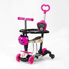 Детский самокат 5 в 1 Best Scooter LS-78960 Розовый