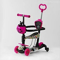 Дитячий самокат 5 в 1 Best Scooter LS-81800 Рожевий