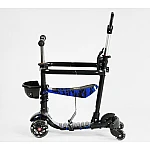 Детский самокат 5 в 1 Best Scooter LS-03369 Черный с синим