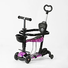 Дитячий самокат 5 в 1 Best Scooter LS-44188 Фіолетовий