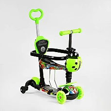 Дитячий самокат 5 в 1 Best Scooter LS-72300 Зелений