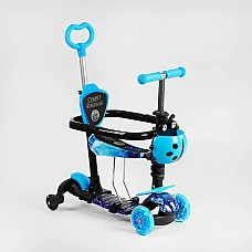 Дитячий самокат 5 в 1 Best Scooter LS-80577 Блакитний