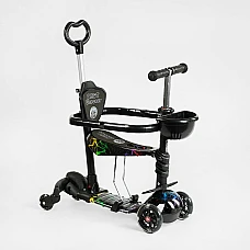 Дитячий самокат 5 в 1 Best Scooter LS-41629 Чорний