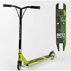Трюковий самокат Best Scooter Героїчний робот (57870) Зелений