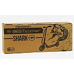 Дитячий двоколісний самокат з ручним гальмом Best Scooter Shark SH-41102 Рожевий