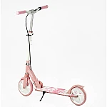 Дитячий двоколісний самокат з ручним гальмом Best Scooter Shark SH-41102 Рожевий