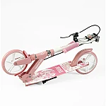 Дитячий двоколісний самокат з ручним гальмом Best Scooter Shark SH-41102 Рожевий