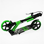 Детский двухколесный самокат с ручным тормозом Best Scooter Shark SH-50730 Зеленый