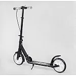Детский двухколесный самокат с ручным тормозом Best Scooter WOLF W-17025 Черный