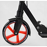 Детский двухколесный самокат с ручным тормозом Best Scooter WOLF W-18342 Красный