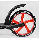 Детский двухколесный самокат с ручным тормозом Best Scooter WOLF W-18342 Красный