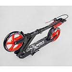 Детский двухколесный самокат с ручным тормозом Best Scooter WOLF W-18342 Красный