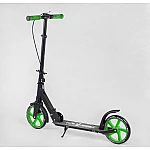 Детский двухколесный самокат с ручным тормозом Best Scooter WOLF W-76565 Зеленый