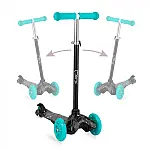 Дитячий самокат Mini MoMi Weendy Turquoise stars