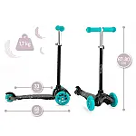 Дитячий самокат Mini MoMi Weendy Turquoise stars
