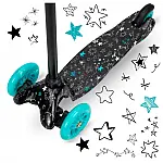 Дитячий самокат Mini MoMi Weendy Turquoise stars