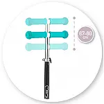 Дитячий самокат Mini MoMi Weendy Turquoise stars