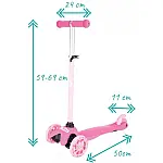 Детский самокат Mini QKids Lumis Pink