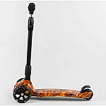 Триколісний самокат із посиленою декою Best Scooter Maxi 32-389 Вогонь