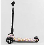 Триколісний самокат із посиленою декою Best Scooter Maxi 75-719 Квіти