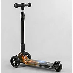Трехколесный самокат с усиленной декой Best Scooter Maxi 43-635 Космос
