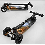 Трехколесный самокат с усиленной декой Best Scooter Maxi 43-635 Космос