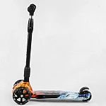 Трехколесный самокат с усиленной декой Best Scooter Maxi 76-455 Стихии