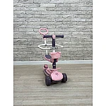 Дитячий самокат 5 в 1 Prof1 JR 3-133-P Рожевий
