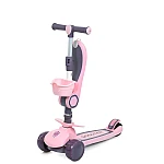 Дитячий самокат 5 в 1 Prof1 JR 3-133-P Рожевий