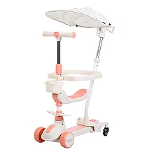 Детский самокат 5 в 1 iTrike JR3-167-5BC-P Розовый