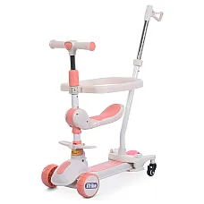Детский самокат 5 в 1 iTrike JR3-186-P Розовый