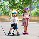 Захисний шолом Micro - Фіолетовий з квітами (48–53 cm, S) (AC2137BX)