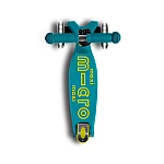 Самокат Micro складной серии Maxi Deluxe LED - Зеленый (MMD097)