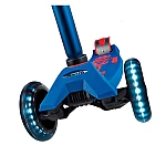 Самокат Micro складной серии Maxi Deluxe LED - Синий (MMD067)