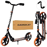 Детский самокат iTrike SR 2-010-10-B-OR Черный с оранжевым