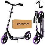 Детский самокат iTrike SR 2-010-10-B-V Черный с фиолетовым